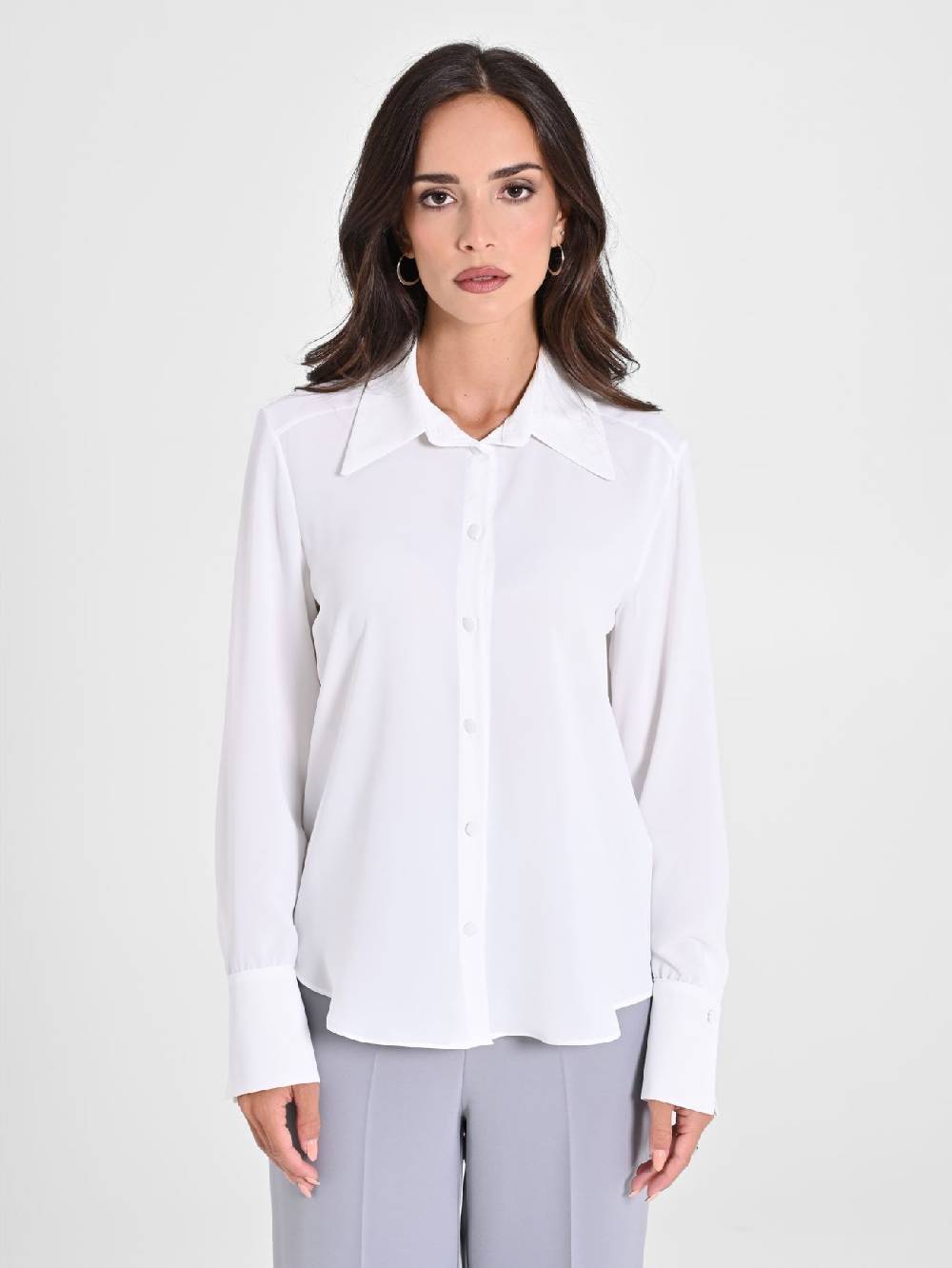 Rinascimento Camicia con Bottoni Ricoperti Convenienza