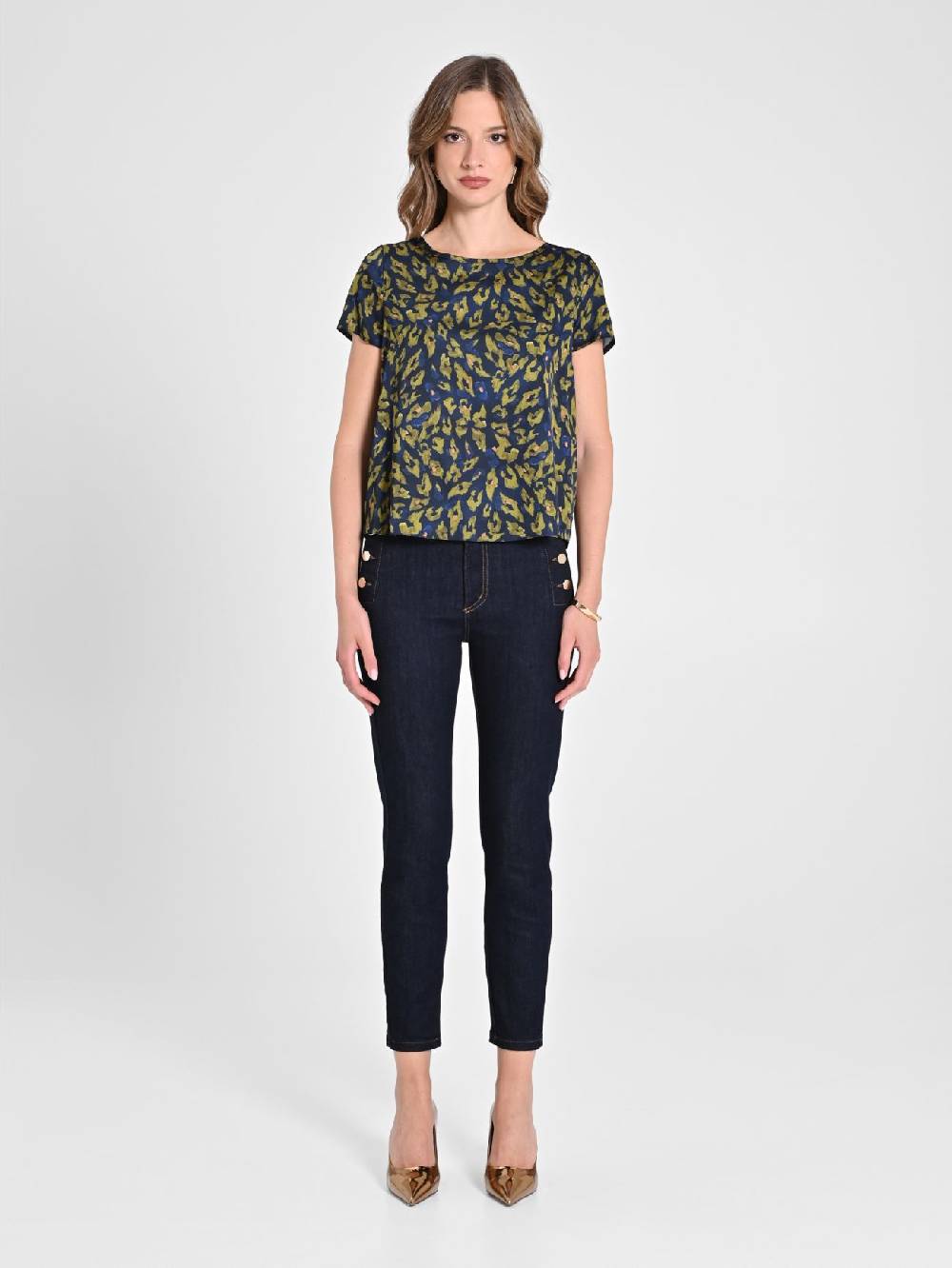 Rinascimento Blusa Animalier Novità