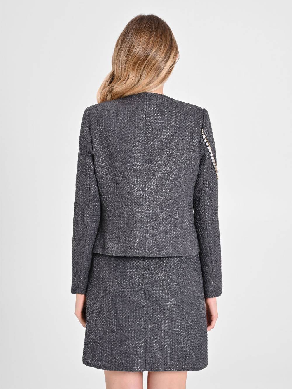 Rinascimento Giacca Corta in Tweed Saldi
