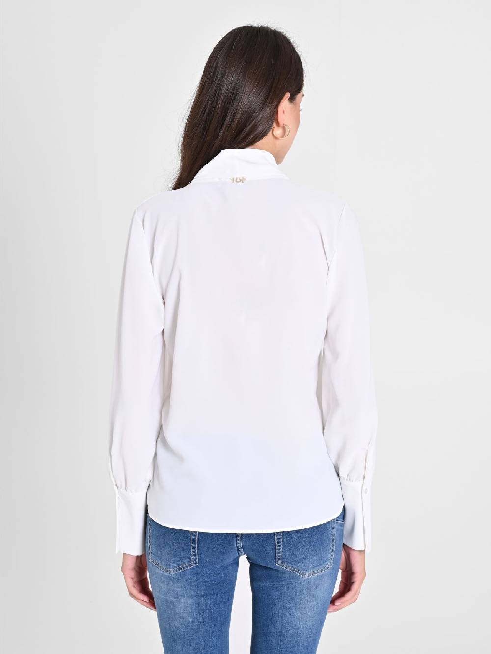 Rinascimento Blusa Bianca maniche Lunghe Spedizione gratuita