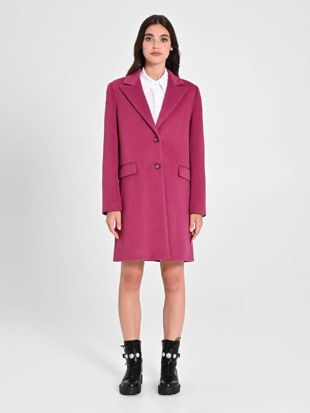 Rinascimento Cappotto Medio Bordeaux Vendite stagionali