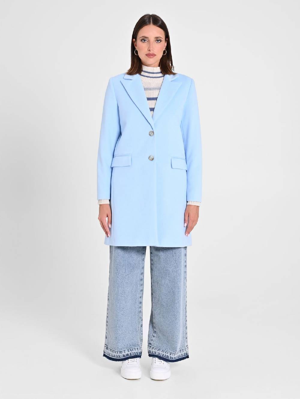 Rinascimento Cappotto Medio Azzurro Black Friday