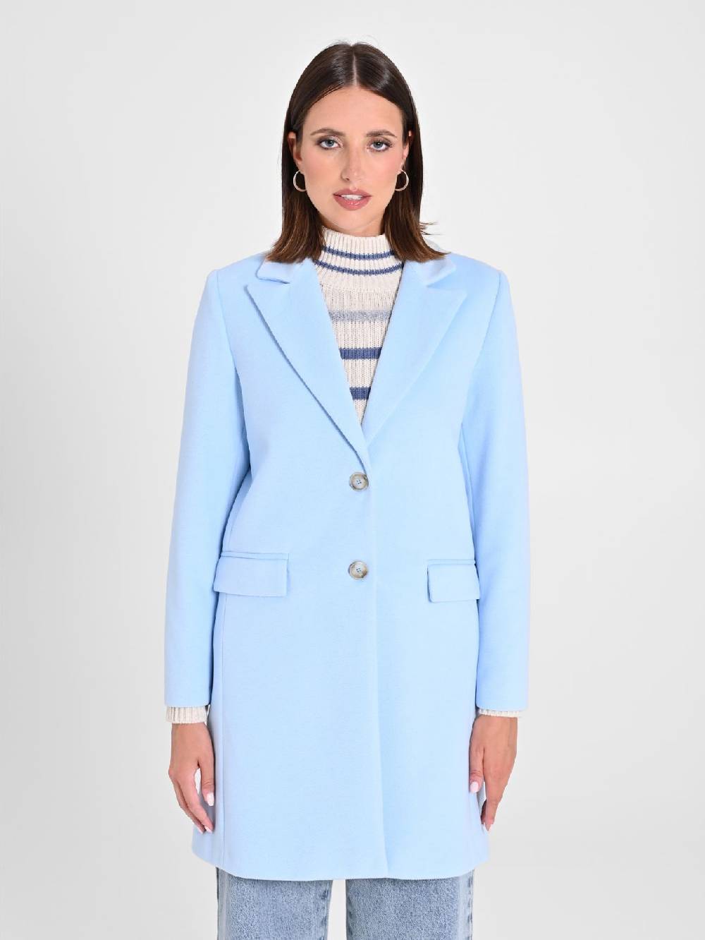 Rinascimento Cappotto Medio Azzurro Black Friday