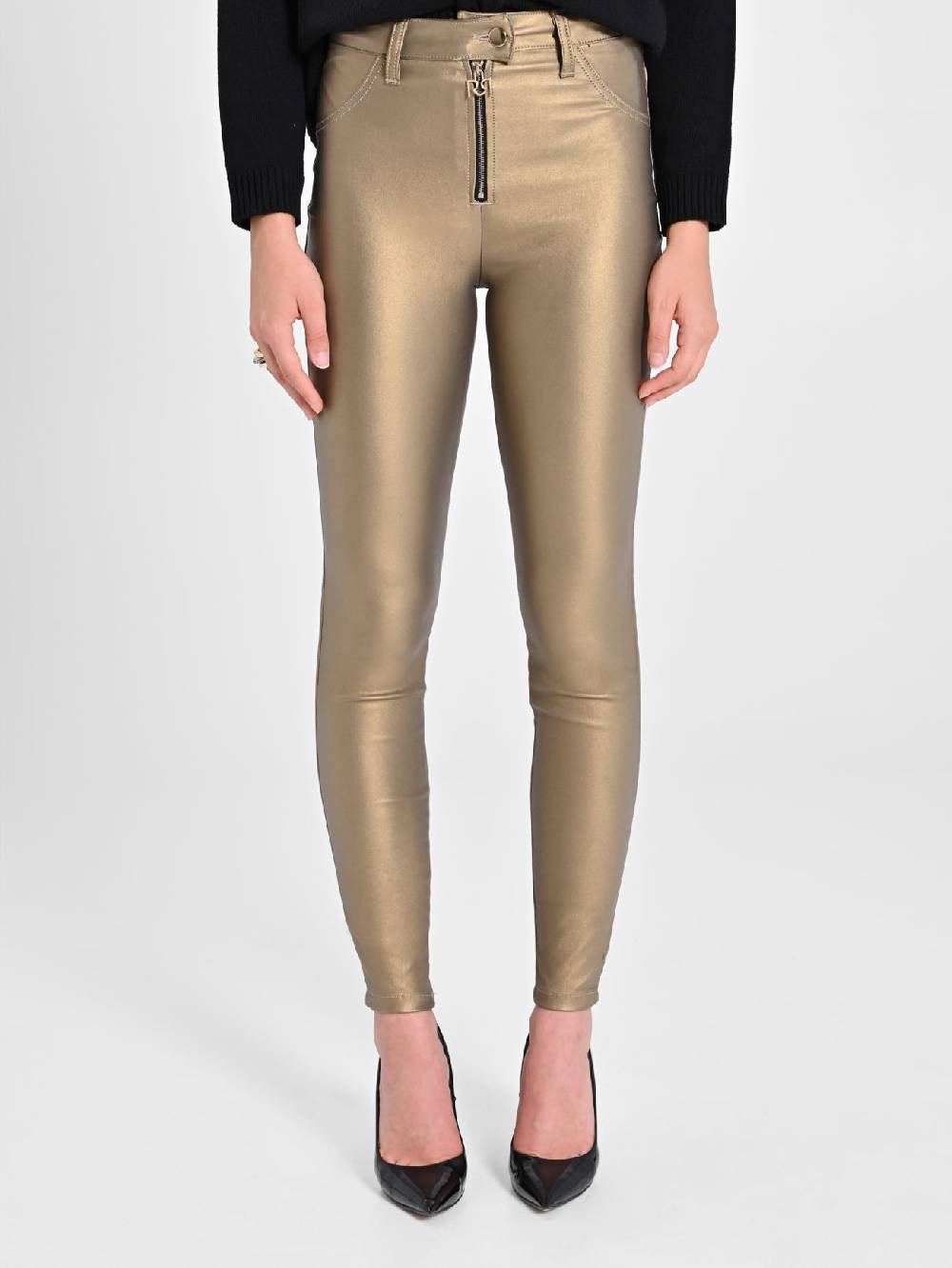Rinascimento Pantaloni Skinny Gold Offerta Anniversario