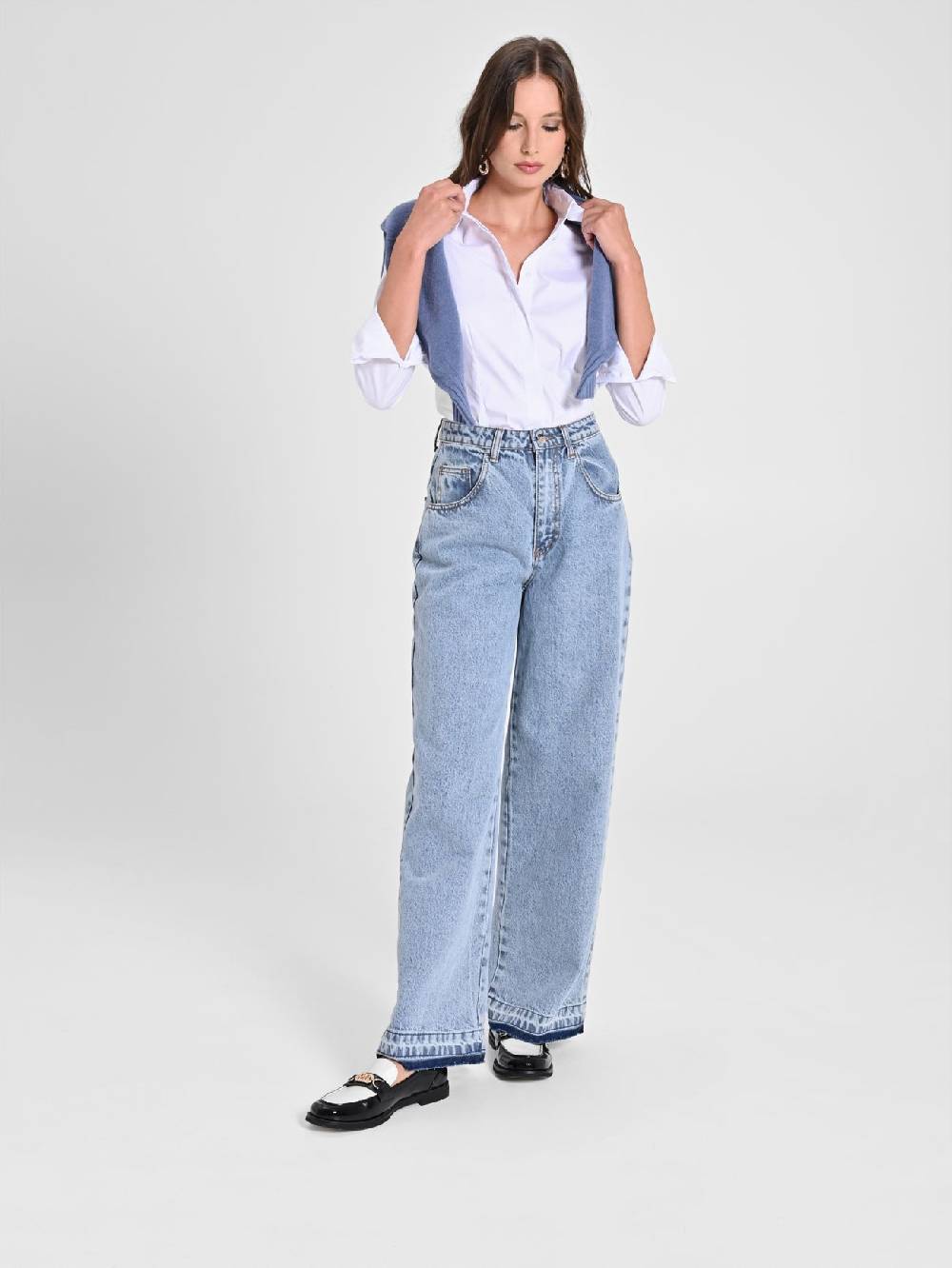 Rinascimento Jeans Chiari Wide Leg Offerte stagionali