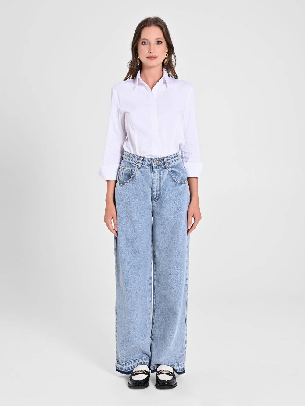 Rinascimento Jeans Chiari Wide Leg Offerte stagionali