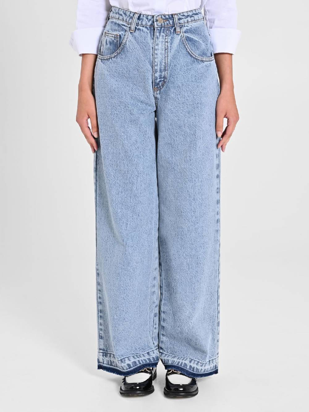Rinascimento Jeans Chiari Wide Leg Offerte stagionali