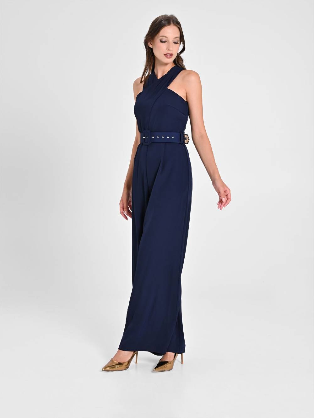 Rinascimento Tuta con Scollo intrecciato Blu Navy Prezzo basso