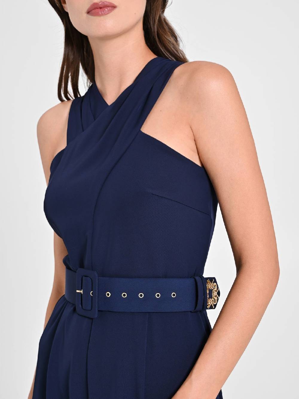 Rinascimento Tuta con Scollo intrecciato Blu Navy Prezzo basso