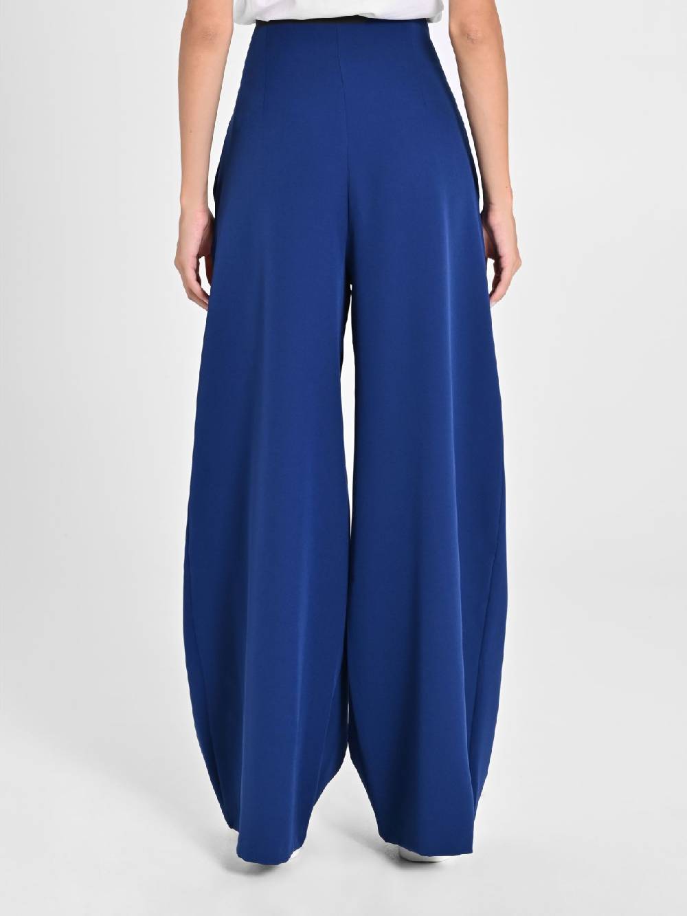 Rinascimento Pantaloni Wide Leg Blu Navy Rilascio limitato