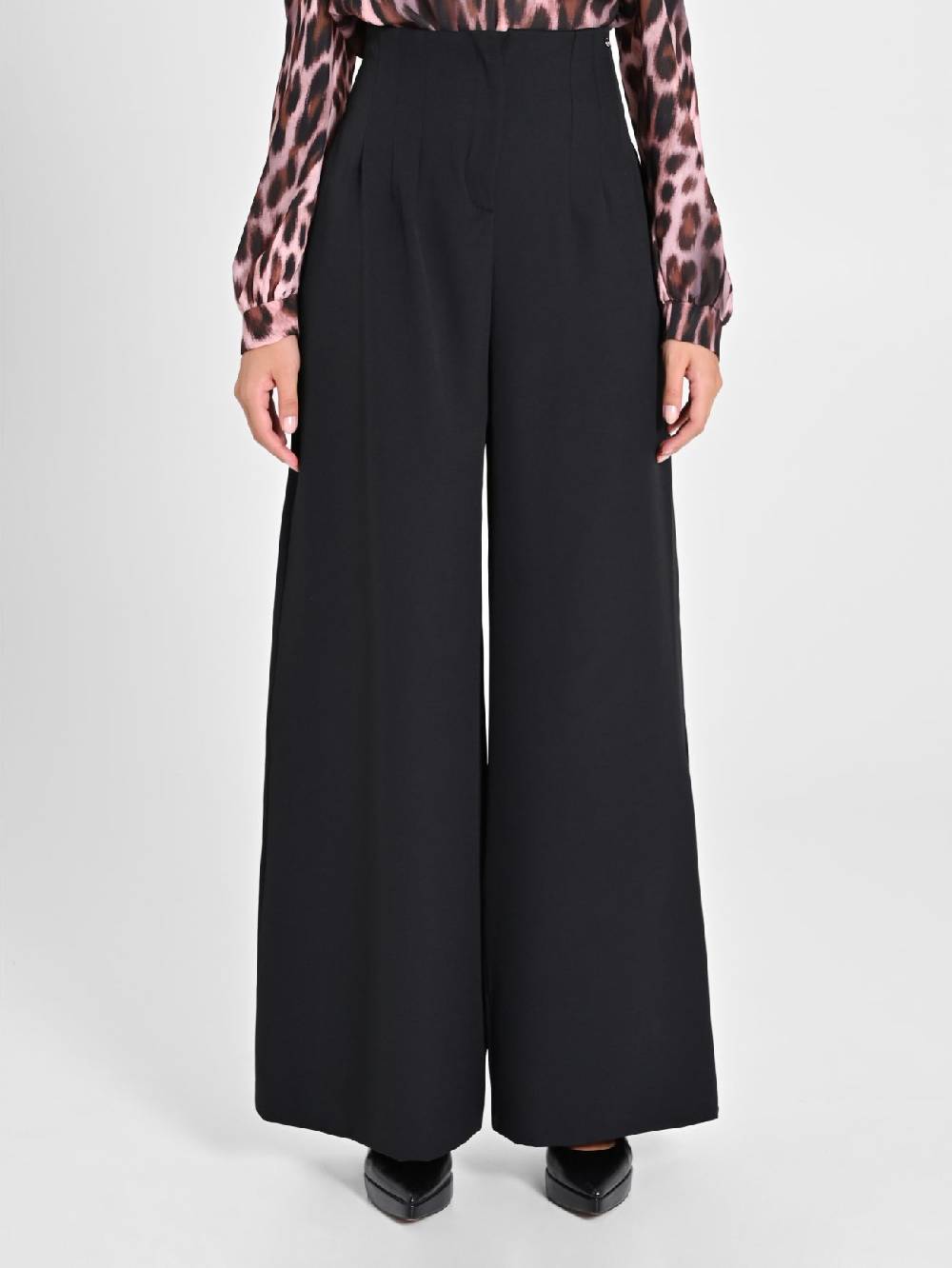 Rinascimento Pantaloni Wide Leg Neri Ultimi tre giorni