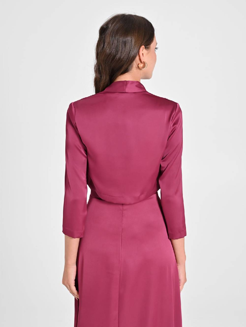 Rinascimento Coprispalle in Raso Bordeaux Latest stili