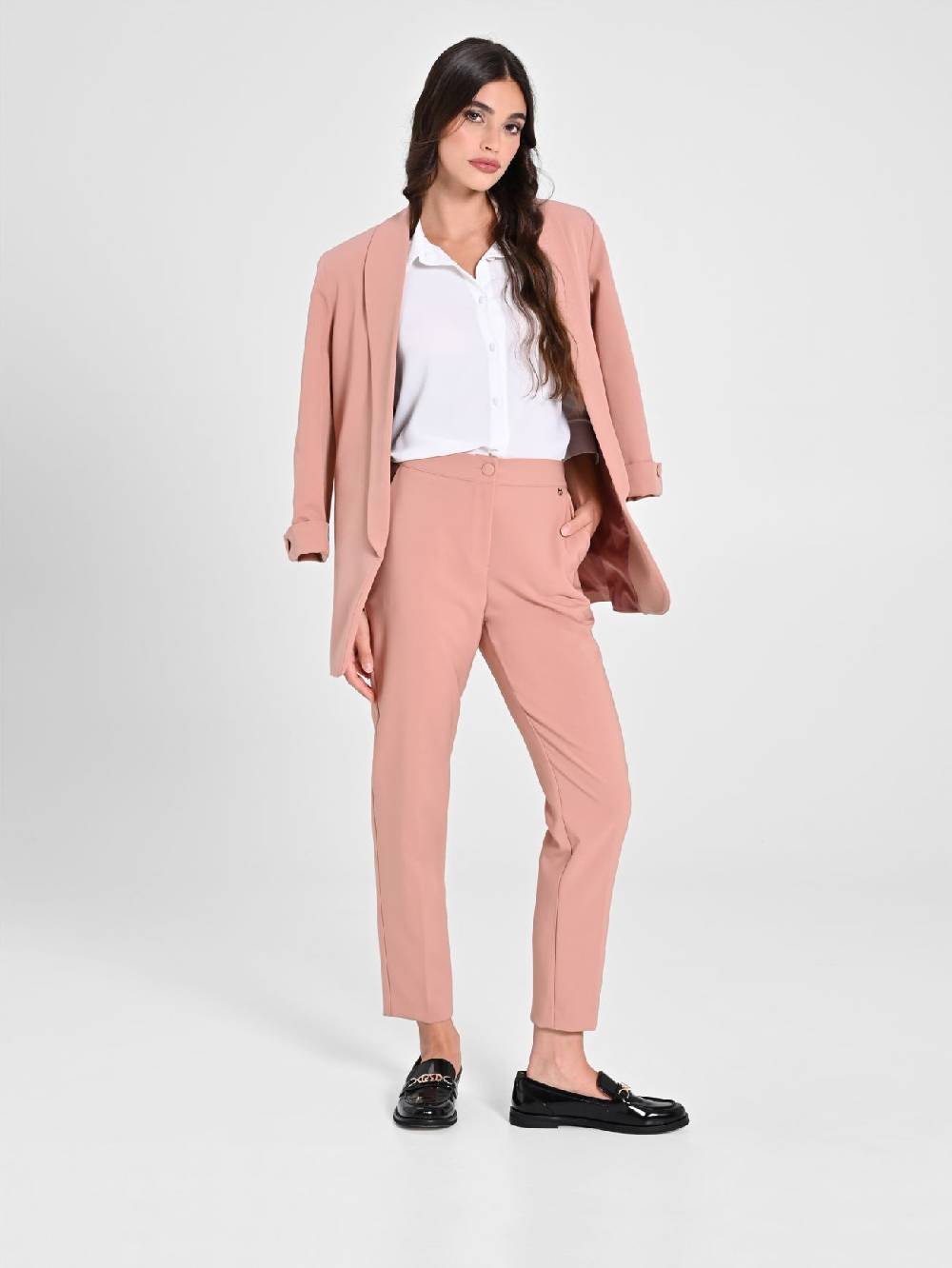 Rinascimento Pantaloni Straight Rosa Fino al 50% di sconto