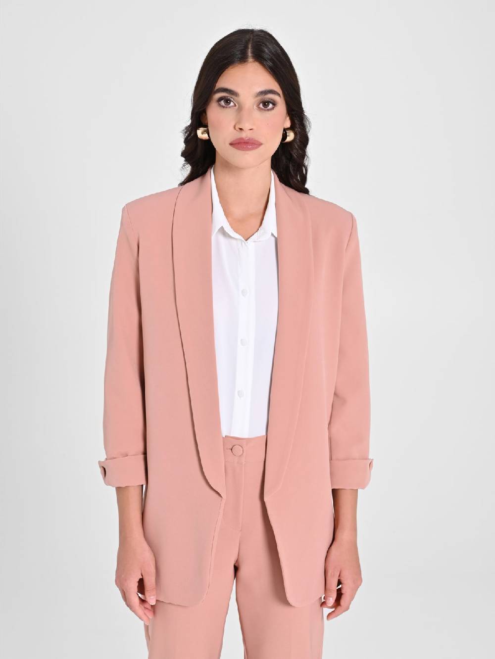 Rinascimento Giacca Aperta Rosa Offerta speciale della fabbrica