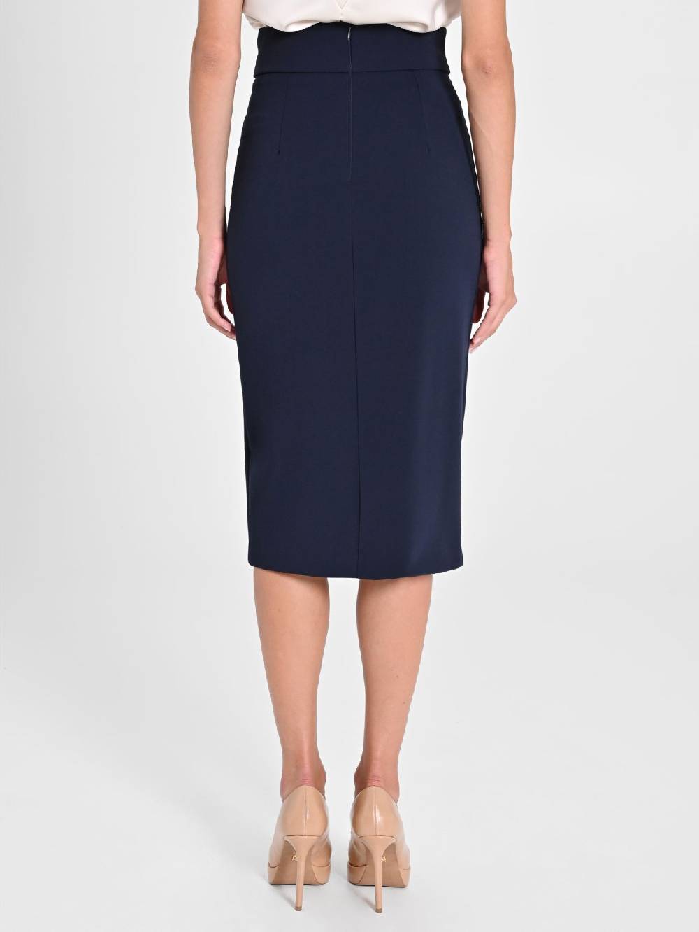 Rinascimento Gonna Tubino Blu Navy Duty-free