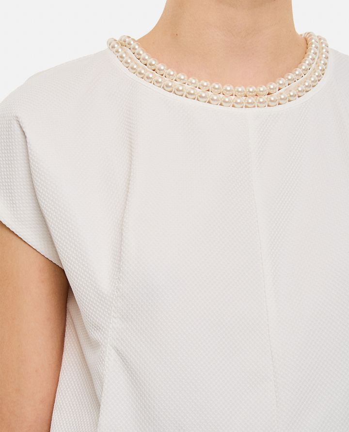 Biffi BLUSA SCOLLO PERLE Italy