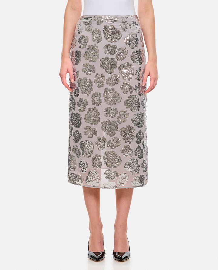 Biffi GONNA IN CHIFFON CON PAILLETTES Outlet