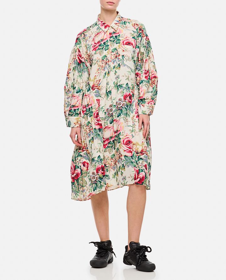 Biffi FLOWER PATTERN PRINTED SHIRT DRESS Saldi Di Fabbrica
