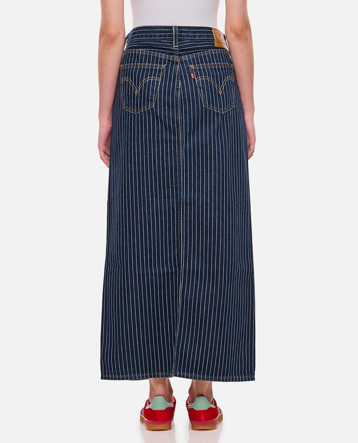 Biffi GONNA MIDI DENIM A RIGHE Vendita