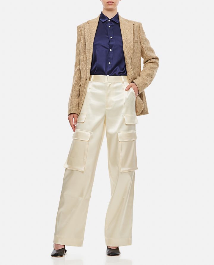 Biffi LONG SLEEVE BUTTON FRONT SILK SHIRT Vendita Economica