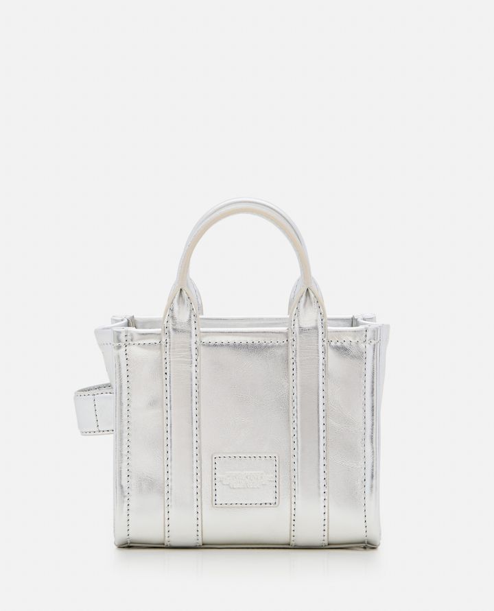 Biffi THE MINI TOTE METALLIC BAG IN PELLE Italia