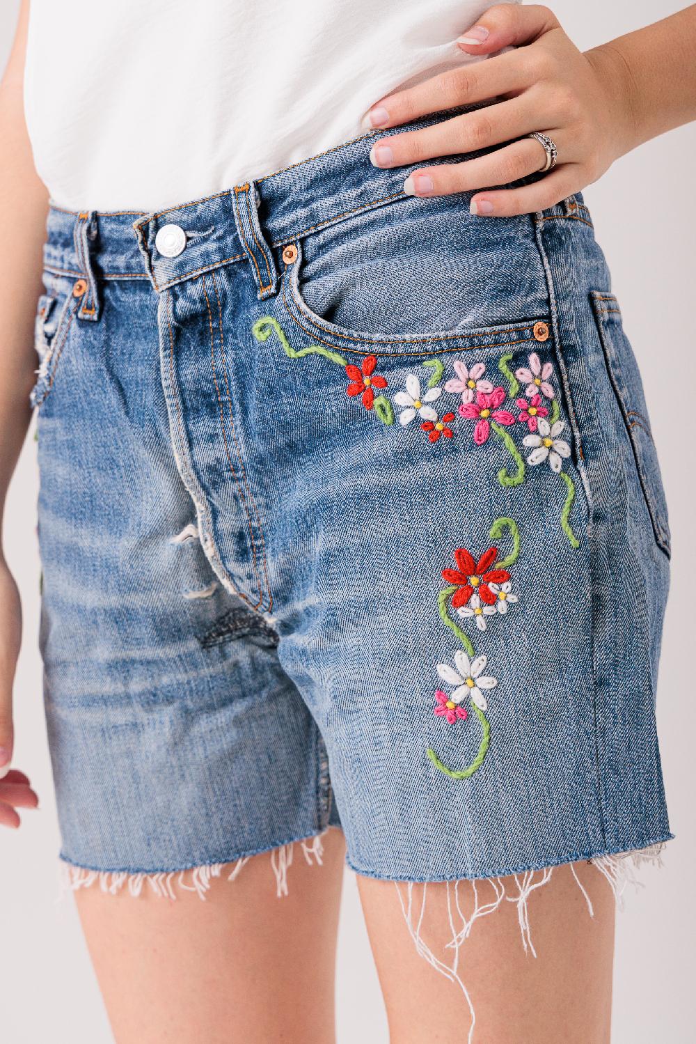 Rossano Perini SHORTS FLOWERS HAND MADE Promozione
