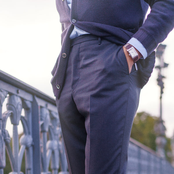 ﻿Rota Winter Roma dark grey wool trouser Nuovo