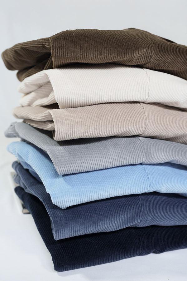 Rota Sport Winter Denim blue corduroy sport trousers Pezzi Unici
