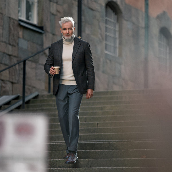 Rota Winter Milano medium grey wool trousers Soddisfazione Garantita