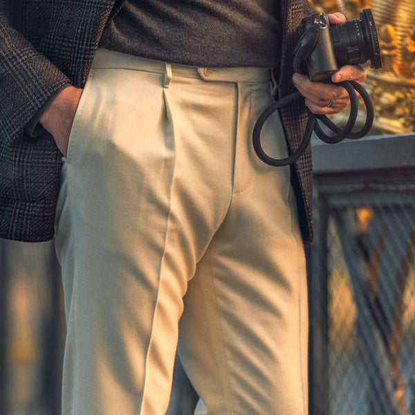 Rota Winter Ivory flannel trousers Shopping Online