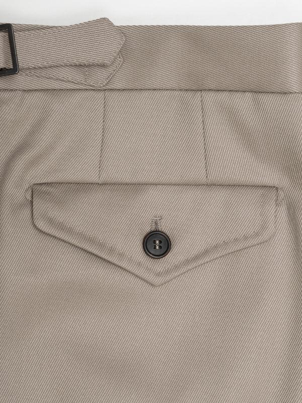 Rota Winter Beige pair of regular fit cavalry twill wool trousers Affare Del Giorno