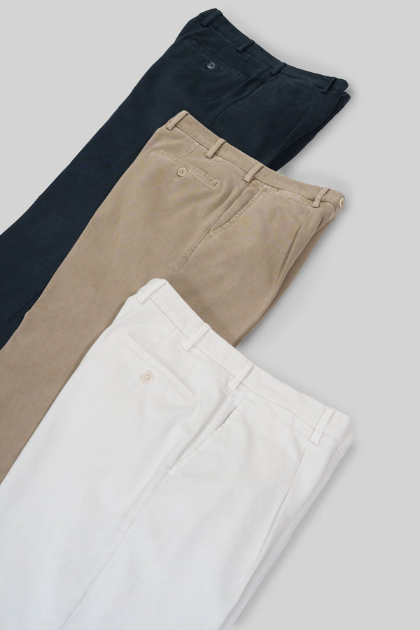 Rota Sport Winter Dark blue cotton elastan sport trousers 1 pleat Presa