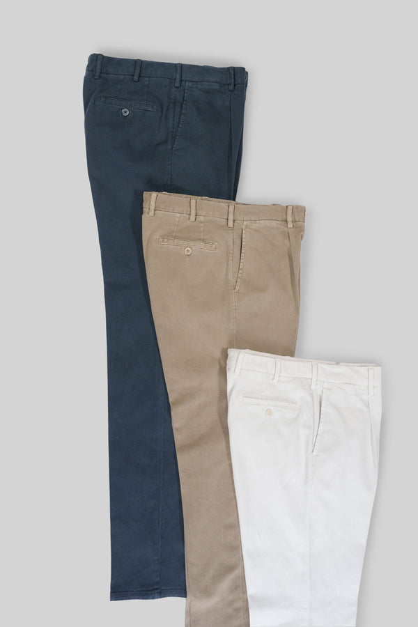 Rota Sport Winter Dark blue cotton elastan sport trousers 1 pleat Presa