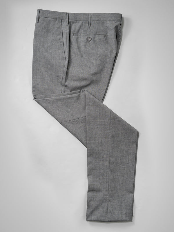 Rota Summer Light grey pair of regular fit wool trousers In Vendita