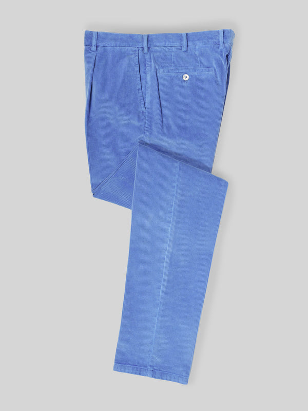Rota Sport Winter Cobalt corduroy sport trousers 1 pleat I Più Venduti