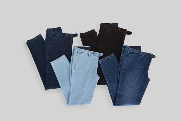 Rota Sport Winter Dark blue denim cotton sport trousers 2025