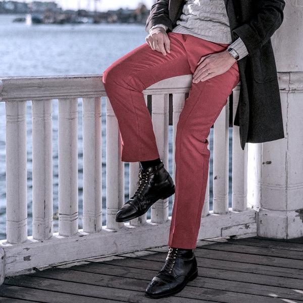 Rota Winter Bordeaux corduroy medium wale trousers Qualità
