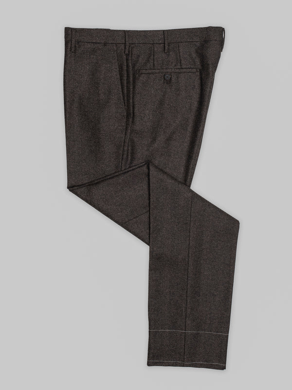 Rota Winter Brown herringbone flannel trousers Acquista Ora