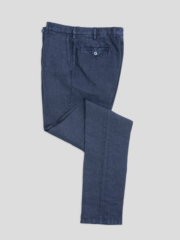 Rota Sport Summer Blue linen sport trousers Fino Al -60%