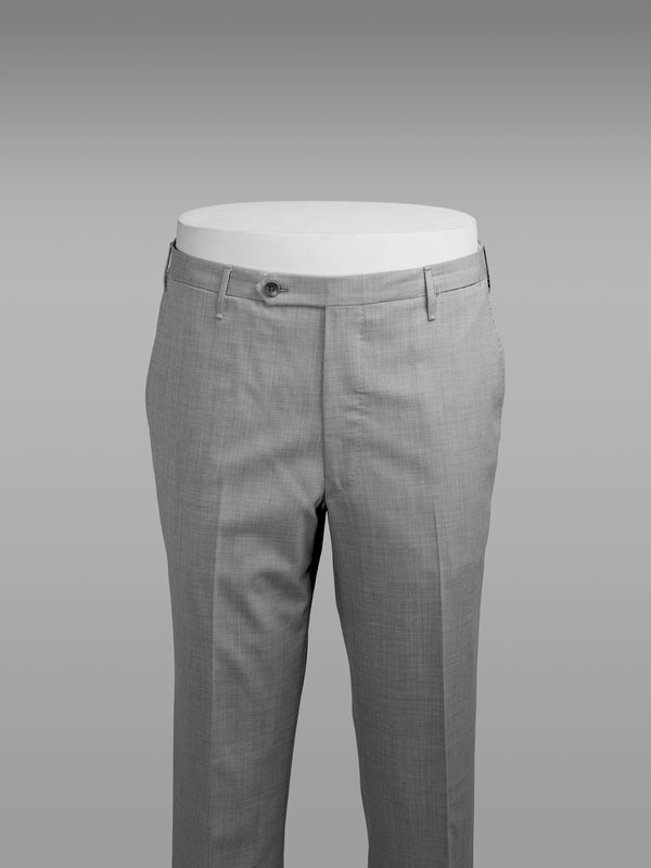 Rota Summer Light grey pair of regular fit elastic wool trousers Sottocosto