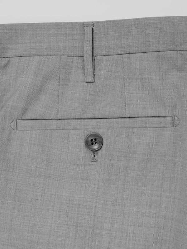 Rota Summer Light grey pair of regular fit elastic wool trousers Sottocosto