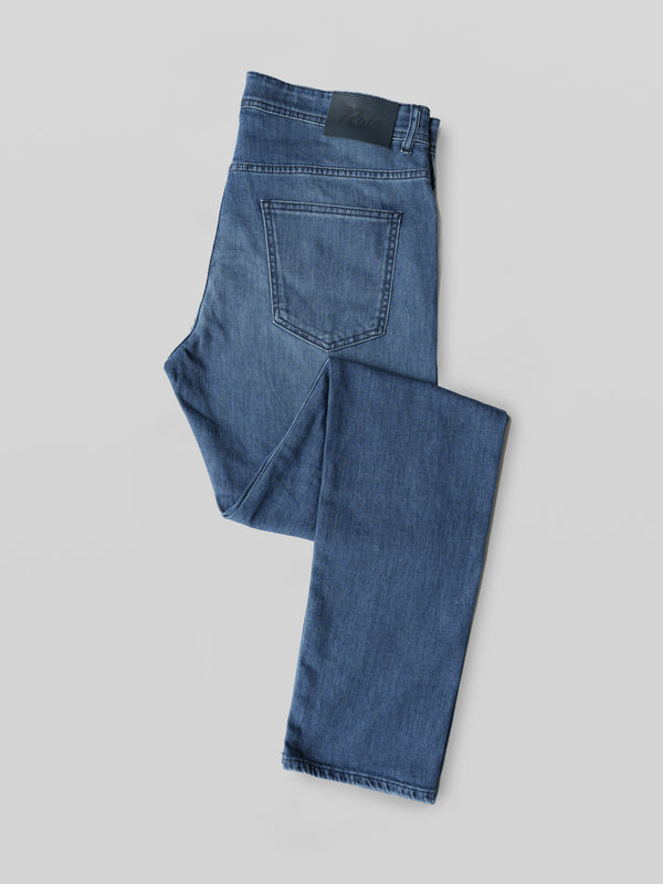 Rota Sport Summer Blue denim cotton 5 pockets trousers Presa
