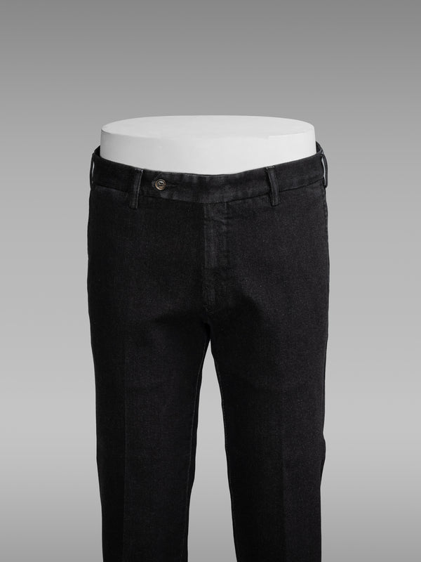 Rota Sport Winter Black denim cotton sport trousers