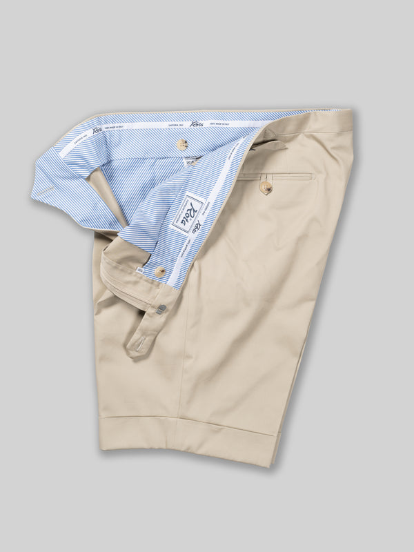 Rota Summer Beige pair of regular fit cotton bermuda Online