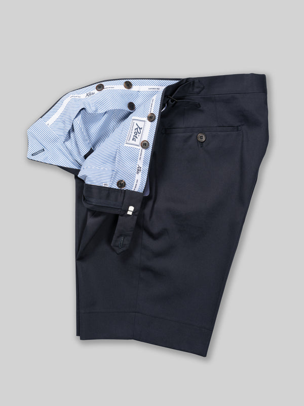 Rota Summer Dark blue pair of regular fit cotton bermuda Outlet
