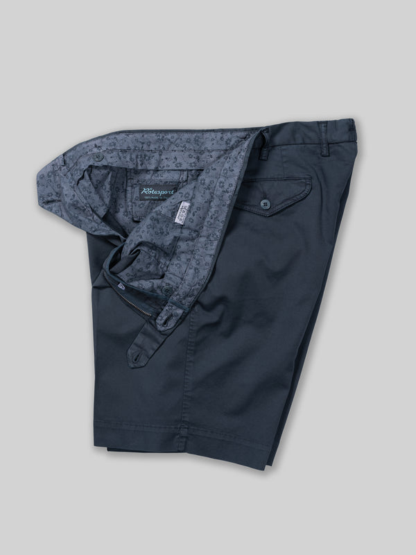 Rota Sport Summer Dark blue pair of regular fit cotton sport bermuda In Vendita