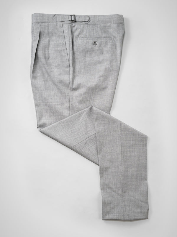Rota Summer Light grey pair of regular fit wool trousers In Saldo