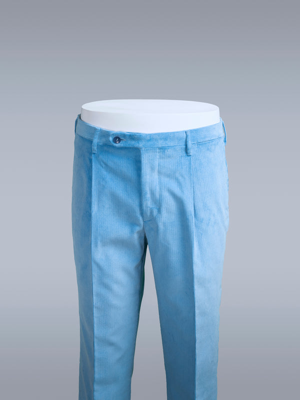 Rota Winter Azure corduroy medium wale trousers Nuova