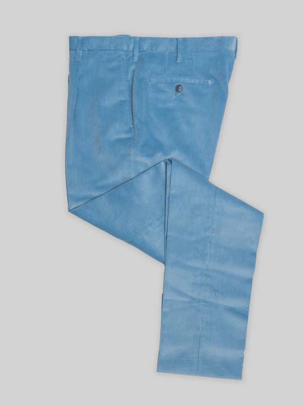Rota Winter Azure corduroy medium wale trousers Nuova