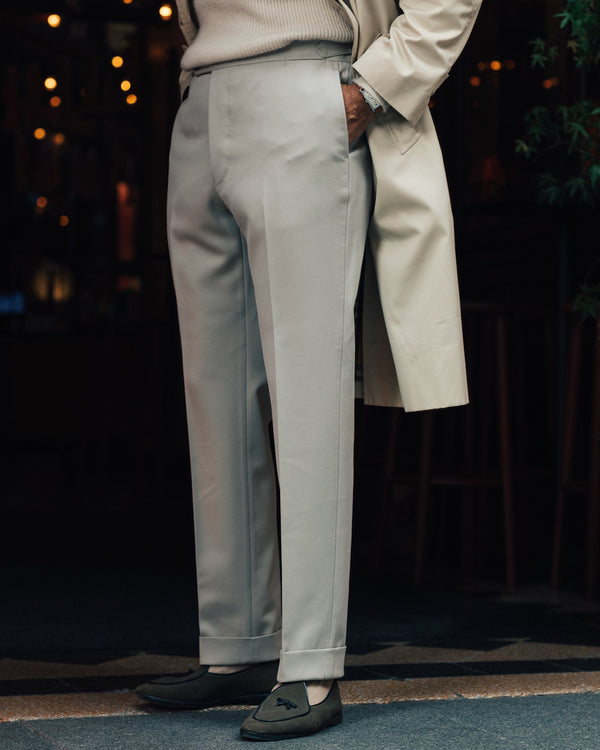 Rota Winter Light beige pair of regular fit cavalry twill wool trousers Acquista Ora